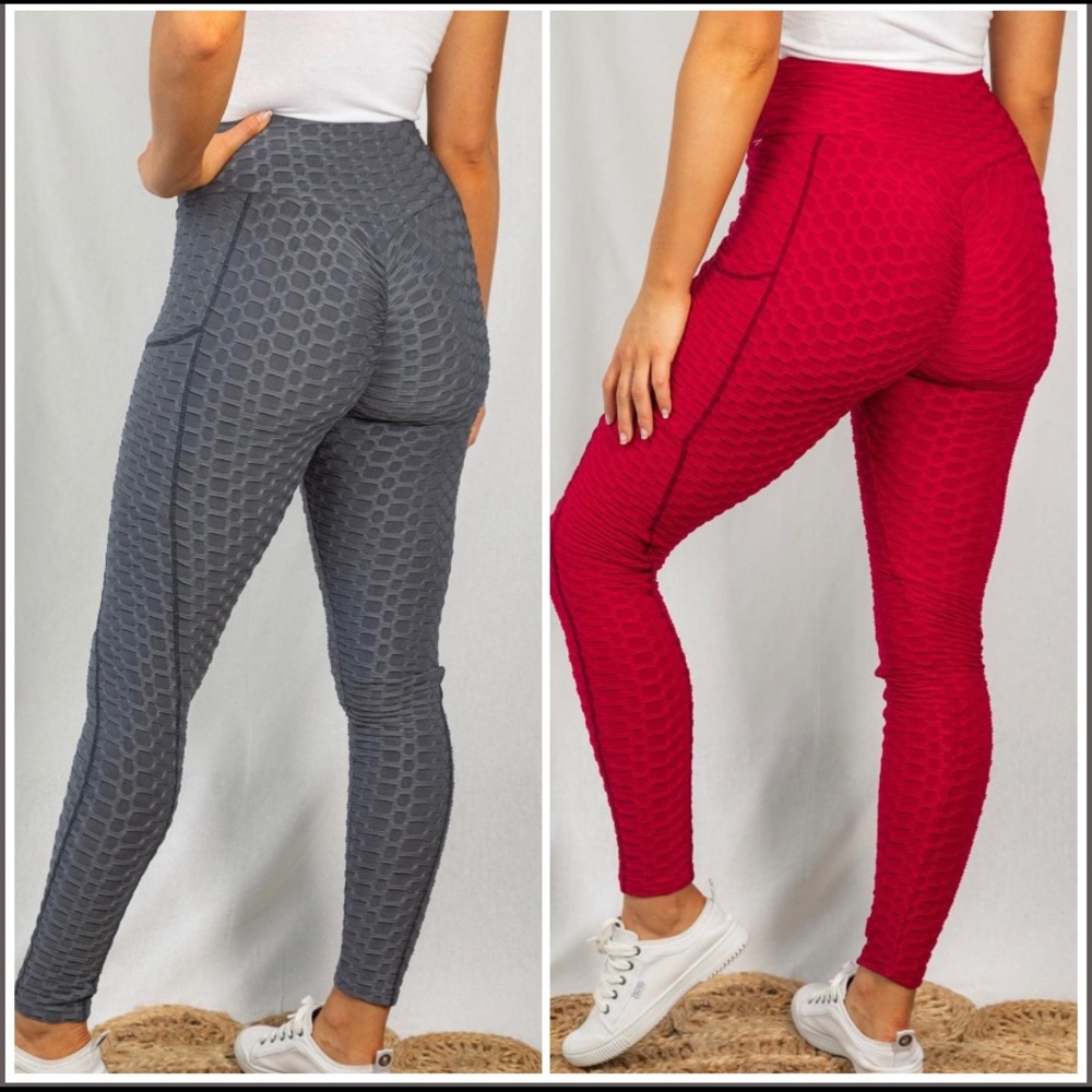 Red Baby Got Back Leggings with Pockets